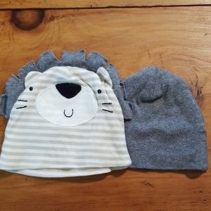 Gerber newborn cap 2 pack new without tags